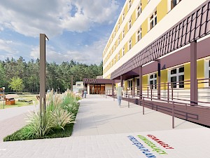 Wejście do szpitala - projekt