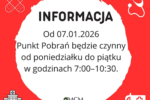 Zmiana godzin pracy Punktu Pobrań