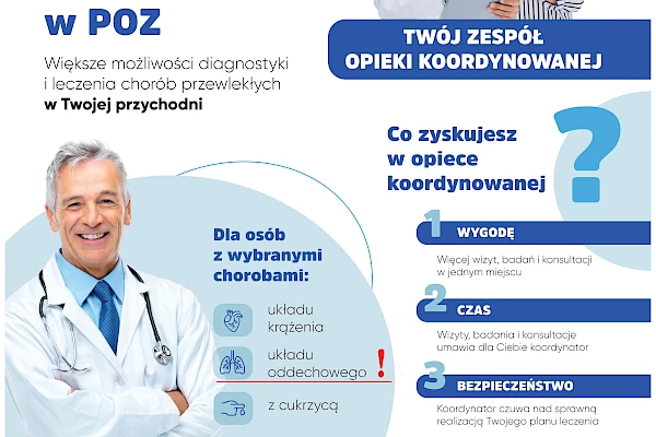 NOWOŚĆ! OPIEKA KOORDYNOWANA W ZAKRESIE CHORÓB UKŁADU ODDECHOWEGO