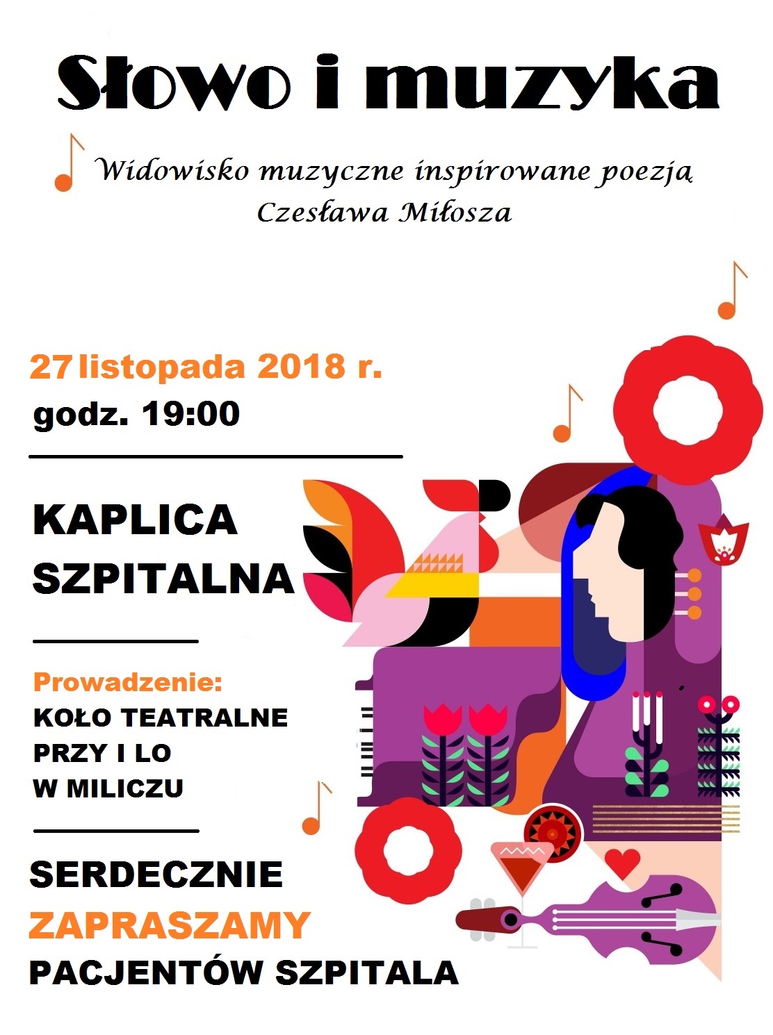 Widowisko słowno-muzyczne dla Pacjentów Milickiego Centrum Medycznego sp. z o. o.